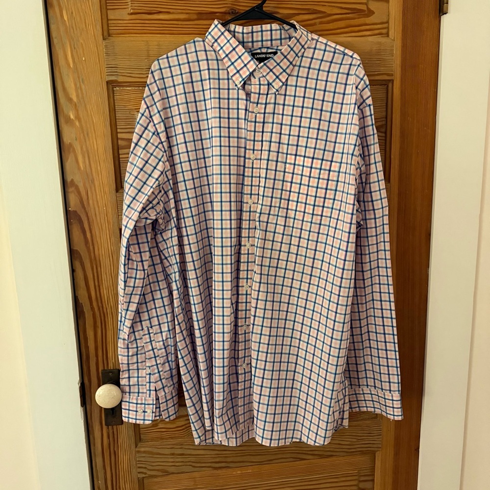 Land’s End Men’s Traditional Fit Button Down, XXL